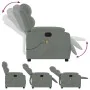 Leicht grauer Samt-Massage-Fernsehsessel von , Sessel - Ref: Foro24-373511, Preis: 258,52 €, Rabatt: %