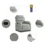 Leicht grauer Samt-Massage-Fernsehsessel von , Sessel - Ref: Foro24-373511, Preis: 258,52 €, Rabatt: %