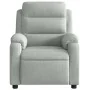 Leicht grauer Samt-Massage-Fernsehsessel von , Sessel - Ref: Foro24-373511, Preis: 258,52 €, Rabatt: %