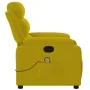 Sillón de masaje reclinable de terciopelo amarillo de , Sillones - Ref: Foro24-373518, Precio: 229,80 €, Descuento: %