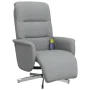 Massage-Fernsehsessel mit Fußstütze, hellgrauem Stoff. von , Sessel - Ref: Foro24-356573, Preis: 226,72 €, Rabatt: %
