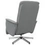 Sillón reclinable de masaje con reposapiés tela gris claro de , Sillones - Ref: Foro24-356573, Precio: 226,72 €, Descuento: %