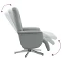 Massage-Fernsehsessel mit Fußstütze, hellgrauem Stoff. von , Sessel - Ref: Foro24-356573, Preis: 226,72 €, Rabatt: %