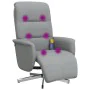 Massage-Fernsehsessel mit Fußstütze, hellgrauem Stoff. von , Sessel - Ref: Foro24-356573, Preis: 226,72 €, Rabatt: %