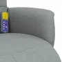 Sillón reclinable de masaje con reposapiés tela gris claro de , Sillones - Ref: Foro24-356573, Precio: 226,72 €, Descuento: %