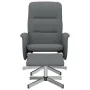 Verstellbarer Sessel mit dunkelgrauem Stoffbezug und Fußstütze. von , Sessel - Ref: Foro24-356571, Preis: 161,34 €, Rabatt: %