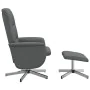 Dark gray fabric reclining armchair with footrest. by , Armchairs - Ref: Foro24-356571, Price: 161,34 €, Discount: %