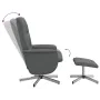 Dark gray fabric reclining armchair with footrest. by , Armchairs - Ref: Foro24-356571, Price: 161,34 €, Discount: %