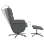 Verstellbarer Sessel mit dunkelgrauem Stoffbezug und Fußstütze. von , Sessel - Ref: Foro24-356571, Preis: 161,34 €, Rabatt: %
