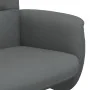 Verstellbarer Sessel mit dunkelgrauem Stoffbezug und Fußstütze. von , Sessel - Ref: Foro24-356571, Preis: 161,34 €, Rabatt: %