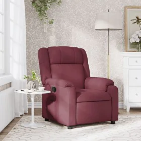 Reclining fabric armchair in burgundy red. by , Armchairs - Ref: Foro24-373539, Price: 222,98 €, Discount: %