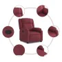 Reclining fabric armchair in burgundy red. by , Armchairs - Ref: Foro24-373539, Price: 222,98 €, Discount: %