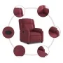 Roter Stoff-Liegesessel von , Sessel - Ref: Foro24-373539, Preis: 222,98 €, Rabatt: %