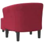 Armchair with red wine velvet footstool by , Armchairs - Ref: Foro24-356455, Price: 182,83 €, Discount: %