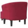 Sessel mit Hocker aus bordeauxrotem Samt von , Sessel - Ref: Foro24-356455, Preis: 182,83 €, Rabatt: %