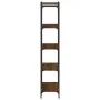 Bookcase with 5 shelves made of engineered oak wood, brown color, measuring 80x30x154 cm. by , Bookcases and shelves - Ref: F...
