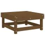 Solid pine wood garden stool in honey brown. by , Modular outdoor sofas - Ref: Foro24-825383, Price: 65,03 €, Discount: %