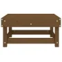 Massiver Gartenhocker aus honigbraunem Kiefernholz von , Modulare Sofas für den Außenbereich - Ref: Foro24-825383, Preis: 65,...