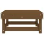 Solid pine wood garden stool in honey brown. by , Modular outdoor sofas - Ref: Foro24-825383, Price: 65,03 €, Discount: %