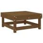 Solid pine wood garden stool in honey brown. by , Modular outdoor sofas - Ref: Foro24-825383, Price: 65,03 €, Discount: %