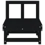 Garden center sofas 2 units solid black pine wood by , Modular outdoor sofas - Ref: Foro24-825405, Price: 119,21 €, Discount: %