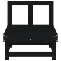 Zwei zentrale Gartensofas aus massivem schwarzen Kiefernholz von , Modulare Sofas für den Außenbereich - Ref: Foro24-825405, ...