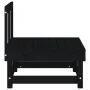 Garden center sofas 2 units solid black pine wood by , Modular outdoor sofas - Ref: Foro24-825405, Price: 119,21 €, Discount: %