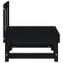 Zwei zentrale Gartensofas aus massivem schwarzen Kiefernholz von , Modulare Sofas für den Außenbereich - Ref: Foro24-825405, ...