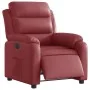 Sillón reclinable eléctrico de cuero sintético rojo tinto de , Sillones - Ref: Foro24-3205032, Precio: 272,42 €, Descuento: %