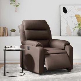 Brown synthetic leather electric recliner. by , Armchairs - Ref: Foro24-3205030, Price: 269,54 €, Discount: %
