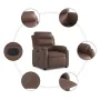 Elektrischer Relaxsessel aus braunem Kunstleder. von , Sessel - Ref: Foro24-3205030, Preis: 269,16 €, Rabatt: %