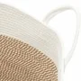 Brown and white cotton storage basket Ø38x46 cm by , Baskets - Ref: Foro24-358484, Price: 37,03 €, Discount: %
