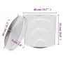 Cesta de almacenaje con tapa algodón blanco y negro Ø40x35 cm de , Cestas - Ref: Foro24-358499, Precio: 37,68 €, Descuento: %