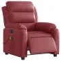 Reclining electric massage armchair in synthetic red wine leather. by , Armchairs - Ref: Foro24-3205039, Price: 289,61 €, Dis...