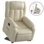 Cream-colored artificial leather reclining and lift chair by , Armchairs - Ref: Foro24-3205265, Price: 332,17 €, Discount: %