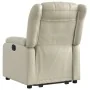 Cream-colored artificial leather reclining and lift chair by , Armchairs - Ref: Foro24-3205265, Price: 332,17 €, Discount: %