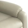 Sillón reclinable elevable cuero artificial color crema de , Sillones - Ref: Foro24-3205265, Precio: 331,94 €, Descuento: %