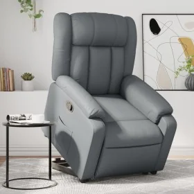 Reclining and lift chair in gray faux leather by , Armchairs - Ref: Foro24-3205267, Price: 291,10 €, Discount: %