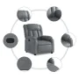 Reclining and lift chair in gray faux leather by , Armchairs - Ref: Foro24-3205267, Price: 291,02 €, Discount: %