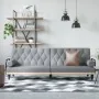 Light gray fabric sofa bed with armrests by , Sofas - Ref: Foro24-351937, Price: 271,46 €, Discount: %