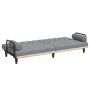 Sofá cama con reposabrazos tela gris claro de , Sofás - Ref: Foro24-351937, Precio: 271,44 €, Descuento: %