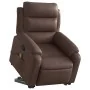 Sillón reclinable de masaje de pie de cuero sintético marrón de , Sillones - Ref: Foro24-3205051, Precio: 306,84 €, Descuento: %