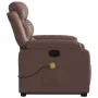 Sillón reclinable de masaje de pie de cuero sintético marrón de , Sillones - Ref: Foro24-3205051, Precio: 306,84 €, Descuento: %