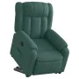 Sillón reclinable elevable tela verde oscuro de , Sillones - Ref: Foro24-3205322, Precio: 313,98 €, Descuento: %