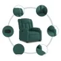 Verstellbarer Aufstehsessel aus dunkelgrünem Stoff von , Sessel - Ref: Foro24-3205322, Preis: 313,98 €, Rabatt: %