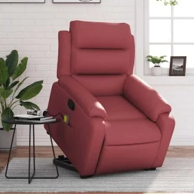 Roter Kunstleder-Massage-Fußsessel von , Sessel - Ref: Foro24-3205053, Preis: 336,36 €, Rabatt: %