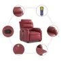 Sillón reclinable de masaje de pie cuero artificial rojo tinto de , Sillones - Ref: Foro24-3205053, Precio: 336,13 €, Descuen...