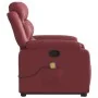 Sillón reclinable de masaje de pie cuero artificial rojo tinto de , Sillones - Ref: Foro24-3205053, Precio: 336,13 €, Descuen...