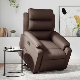 Brown synthetic leather electric reclining and lift chair by , Armchairs - Ref: Foro24-3205058, Price: 351,53 €, Discount: %
