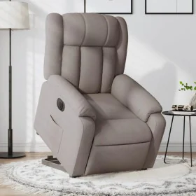 Electric reclining and lifting armchair in taupe gray fabric by , Armchairs - Ref: Foro24-3205348, Price: 362,59 €, Discount: %
